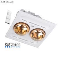 Đèn sưởi nhà tắm Kottmann 2 bóng âm trần K9-R (K9R)